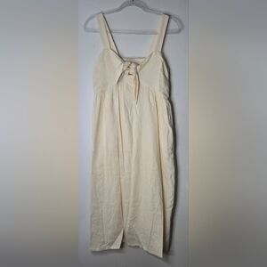 Who What Wear Ivory Strapless Dress